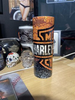 Harley Davison Skinny Tumbler