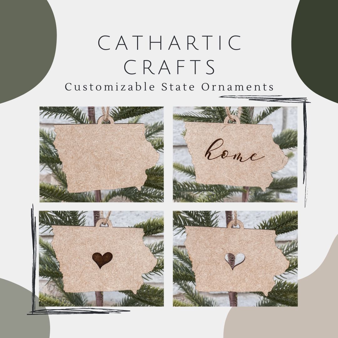 Customizable State Ornaments