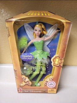 NEW Disney Tinkerbell Doll Walt Disney's Peter Pan With Pixie Dust Like Barbie Doll Toys