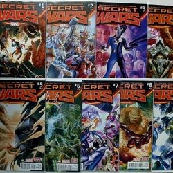 Secret Wars #1-9 Set🌟1ST APPEARANCE EMPEROR DOOM vs Avengers Fantastic Four Inhumans Thor Iron Man