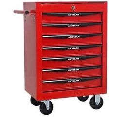 Assembled New7 Drawer Steel Rolling Tool Cart Wheels & Handle, Heavy-Duty Tool Chest Storage