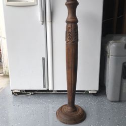 Pedestal Wood- for Candle or Plant
