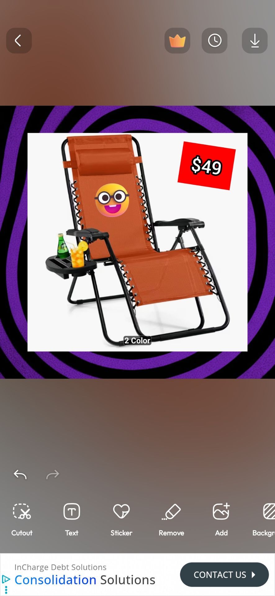 Lounge chair zero gravity fan air conditioner