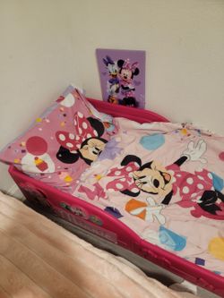 Minnie Mouse bed w mattress