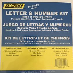 Black Vinyl Letter & Number Kit• NEW