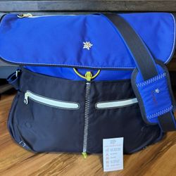 New Sherpani VERVE Messenger Bag Tote Shoulder Crossbody Blue NWOT