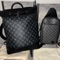 Louis Vuitton Bagpack And Sling Bag 