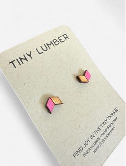 Tiny Lumber Earrings