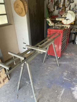 Compound Mitre Saw & Folding Material Stand