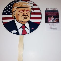 ANTONIO BROWN STEELERS SIGNED AUTOGRAPH DONALD TUMP MAGA RALLY PROP SIGN JSA COA