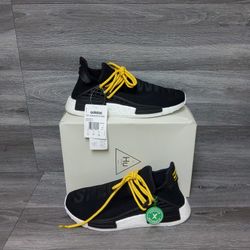 BRAND NEW Pharrell X Adidas Nmd Human Race Core Species Black Men's Size 8.5 BB3068