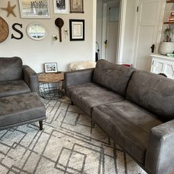 Couch, chair And Ottoman 