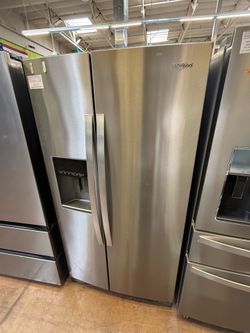 Whirlpool 28 cu ft side by side refrigerator