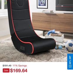 Foldable Gaming Chair W Speakers