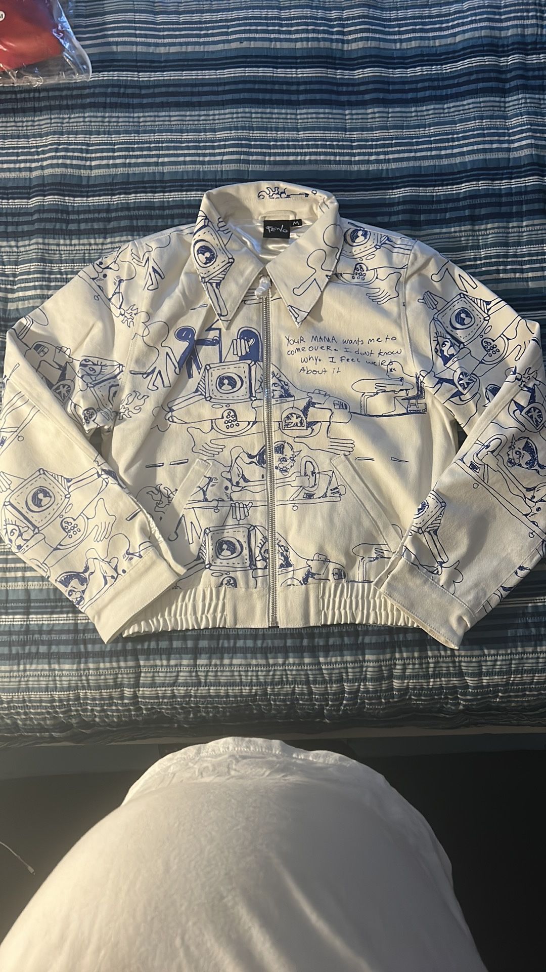 Fewo White Bomber Jacket