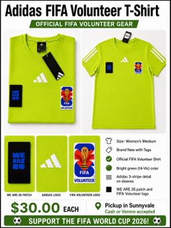 Adidas FIFA World Cup 2026 Volunteer Shirt – Women’s Medium