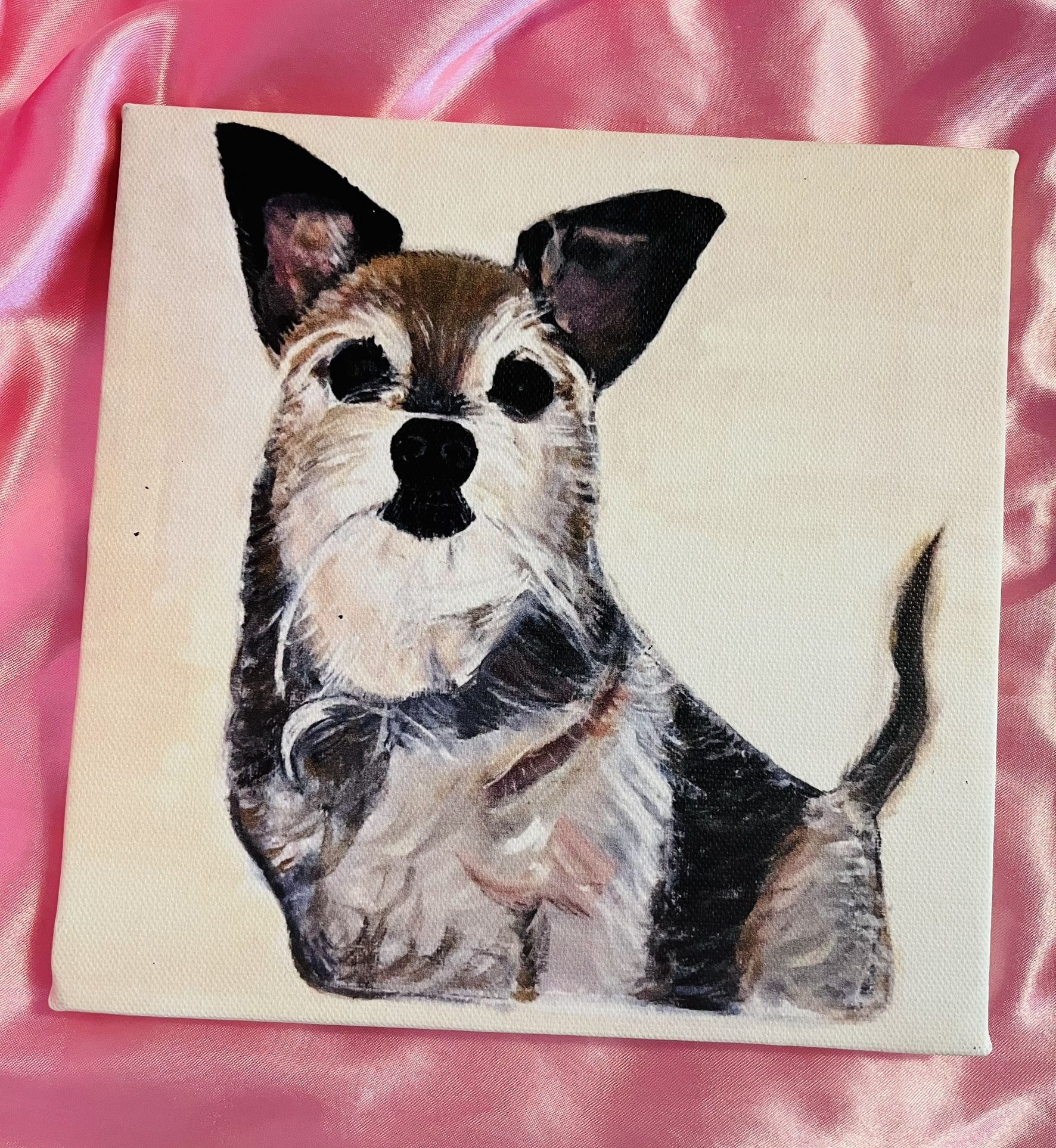 Custom Art Pet Dog Portrait Painting 