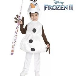 Disney FROZEN 2- 3 Pc "OLAF" Kids Costume -Size 4-6 -BRAND NEW 