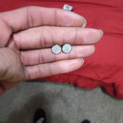 Sterling Silver Circle Earrings 