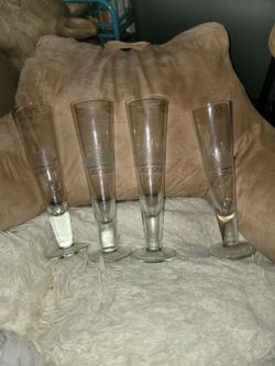 Toscany hand-blown crystal pilsner glasses