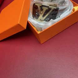 Louis Vuitton Gold Belt 1:1