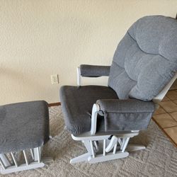 Dutailier Glider Rocker With Ottoman