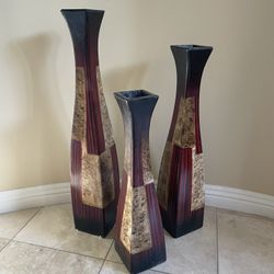 Set Of 3 Vases 