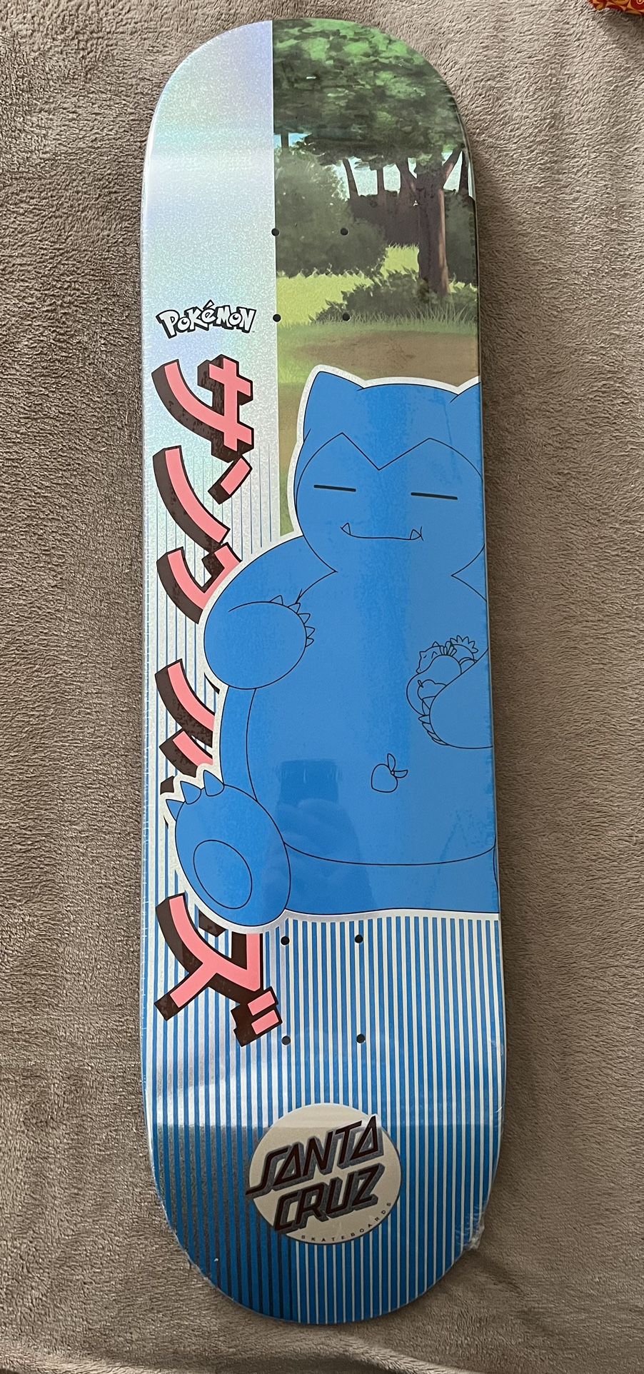 LIMITED EDITION Pokemon X Santa Cruz Snorlax Blind Bag 8.0 Skateboard Deck