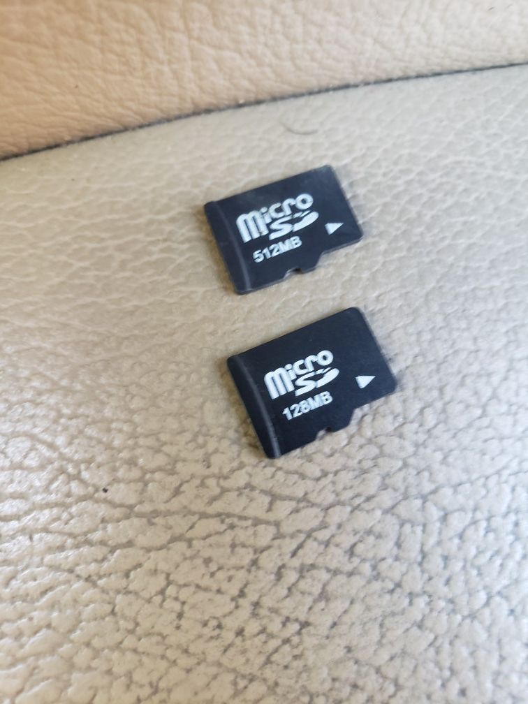 512 mb and 126 mb sd card