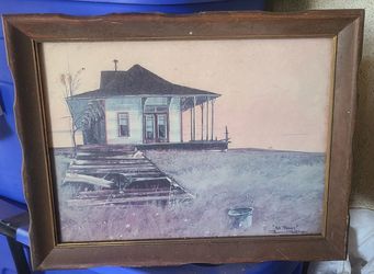 No trains painting by Steven Stallings