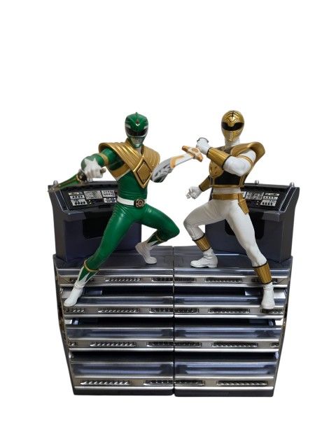 Iron Studios Power Rangers Green White 1/10 Scale LIKE NEW