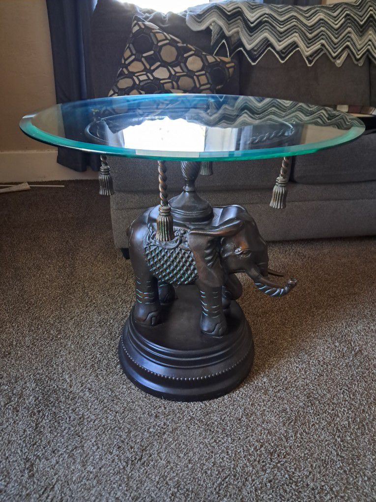Antique elephant table