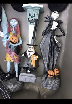 Halloween Figurines set of 3 nightmare before Christmas