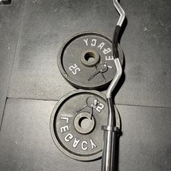 CURLBAR AND WEIGHTS