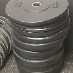 350 Lbs Of Bumper Plates  $350 Or a 160 Lbs $175