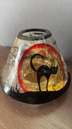 Yankee Candle Halloween Crackle Glass Jar Shade