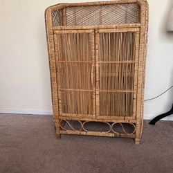 Vintage Wicker Changing Table 