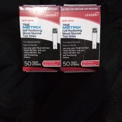Leader True Metrix Blood Glucose Test Strips.