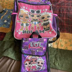 LOL Backpack, Lunch Bag And Pencil Case-$5
