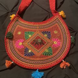 Beautiful Unique Crossbody Decorative Fabric Bag