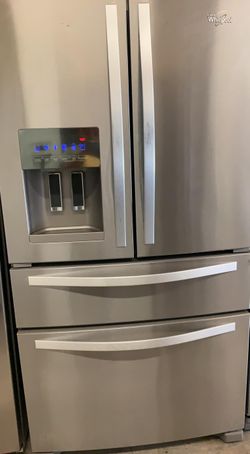 Whirlpool 4-Door Stainless Steel Refrigerator Fridge
