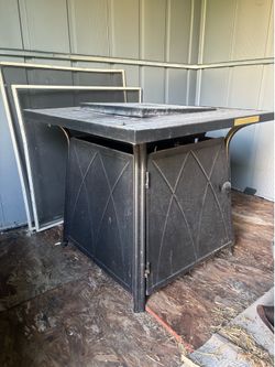 Steel Gas Firepit Table