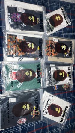 READ DISCRIPTION ‼️ 3 pack bundle Bape shirts