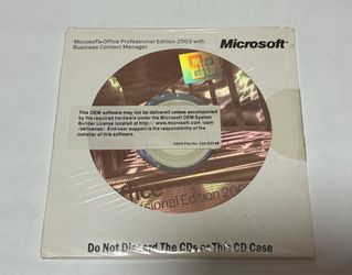 Microsoft Office Professional 2003 with Business Contact Manager BCM