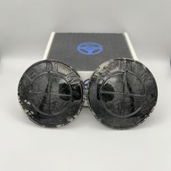 BMW Forged Carbon Fiber Style Hood & Trunk Emblem Set – Front & Rear Badges