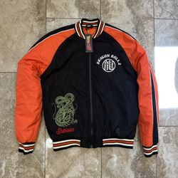 Primark Dragon Ball Z Shenron Varsity Jacket Bomber Homme Size Small