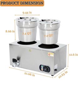 ❤️‍🔥 Electric Soup Warmer Two 7.4QT