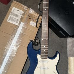 Silver tone Electric Guitar With Amp 