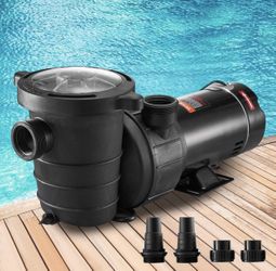 VEVOR Swimming Pool Pump 1.5HP 115V 1100W, Single Speed Pumps for Above Ground, Powerful Pool Pumps with Strainer Filter Basket, 5280 GPH Max. Flow, C