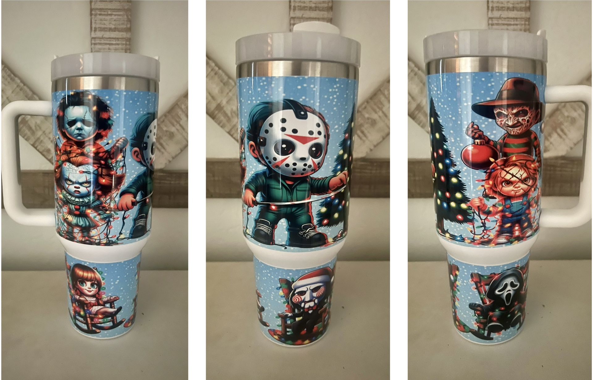 Horror Christmas Holiday 40oz Tumbler